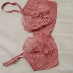 34DDD unlined pink bra